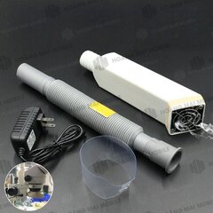 Quạt hút khói thiếc gắn kính hiển vi HZW (nguồn 12V, ống hút 50 cm)