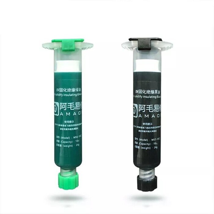 Keo UV AMAOE (màu xanh, màu đen) 10CC