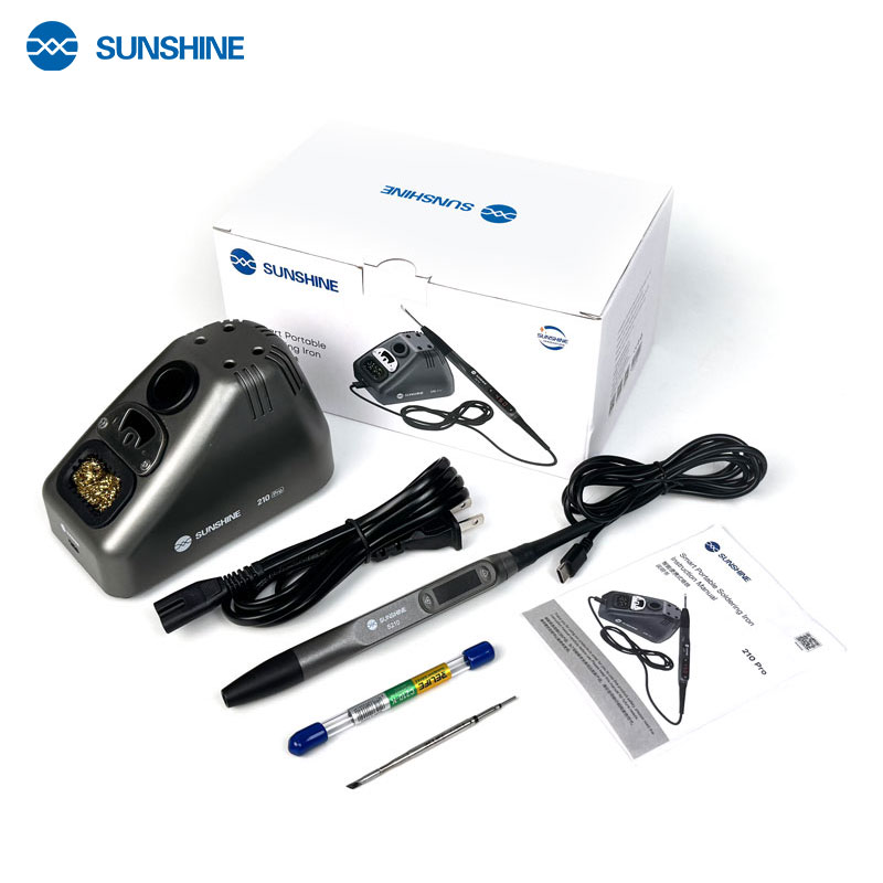 Chọn máy hàn sửa điện thoại: trạm hàn Sunshine 210 Pro 110W mũi C210 tại Hoàng Mai Mobile