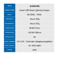 Sạc báo dòng SUNSHINE SS-304Q (6 cổng) có cổng sạc nhanh QC3.0