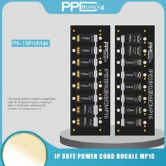 Bộ đầu dây cấp nguồn PPD iPhone 6G đến 16PM đầu FPC mềm ĐEN (8 đầu)