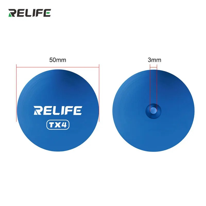 Đĩa mài RELIFE TX4 đường kính 50mm và lỗ chuôi 3mm nhìn từ hai mặt
