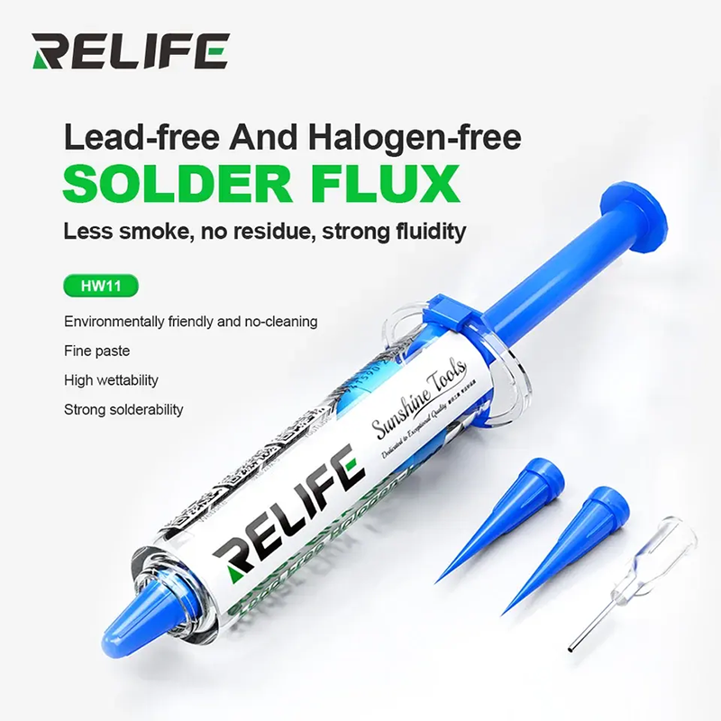 Mỡ hàn RELIFE HW11 không chì, không halogen tại Hoàng Mai Mobile
