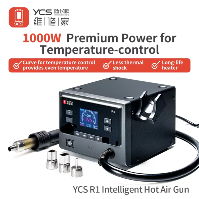 Máy khò YCS R1, công suất 1000W kèm 4 đầu phun