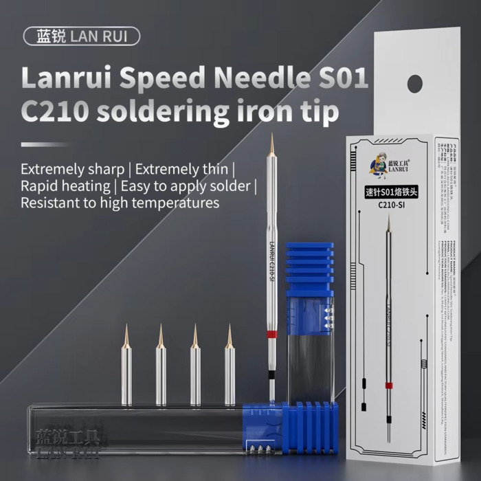 Mũi hàn C210 LANRUI S01 C210-IS (kèm 4 mũi thay thế)