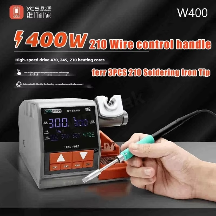 Máy hàn YCS W400 tương thích với tay cầm và đầu hàn 470/210/245