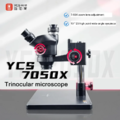 Kính hiển vi 3 mắt YCS 7050X thị kính WF10X/23mm, Zoom 7X-50X