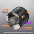 Đèn vòng LED dùng để chiếu sáng, định vị, sấy khô bằng tia UV, có thể mở rộng chức năng chụp ảnh nhiệt và quạt cho kính hiển vi 6558