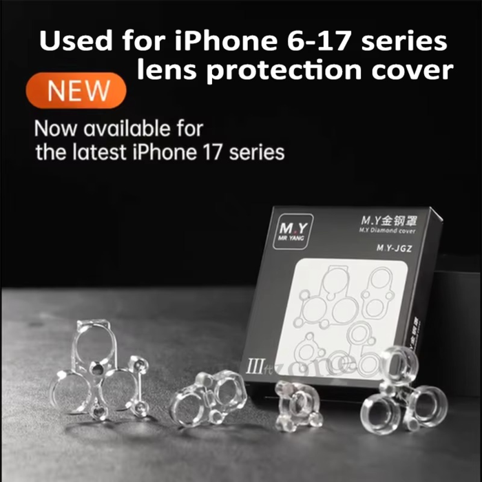 Bộ nắp bảo vệ ống kính camera sau M.Y từ tính chuyên nghiệp, gồm 4 chiếc cho iPhone 6-17 Pro Max.
