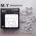 Bộ nắp bảo vệ ống kính camera sau M.Y từ tính chuyên nghiệp, gồm 4 chiếc cho iPhone 6-17 Pro Max.
