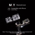 Bộ nắp bảo vệ ống kính camera trước M.Y gồm 4 chiếc cho iPhone X~17 Pro Max, hỗ trợ sửa chữa Face ID