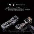 Bộ nắp bảo vệ ống kính camera trước M.Y gồm 4 chiếc cho iPhone X~17 Pro Max, hỗ trợ sửa chữa Face ID