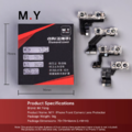 Bộ nắp bảo vệ ống kính camera trước M.Y gồm 4 chiếc cho iPhone X~17 Pro Max, hỗ trợ sửa chữa Face ID