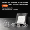 Bộ nắp bảo vệ ống kính camera sau M.Y từ tính chuyên nghiệp, gồm 4 chiếc cho iPhone 6-17 Pro Max.