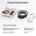 Đèn kính hiển vi YCS 6558 & 70 Ultra nguồn sáng phân vùng 144 bóng đèn LED