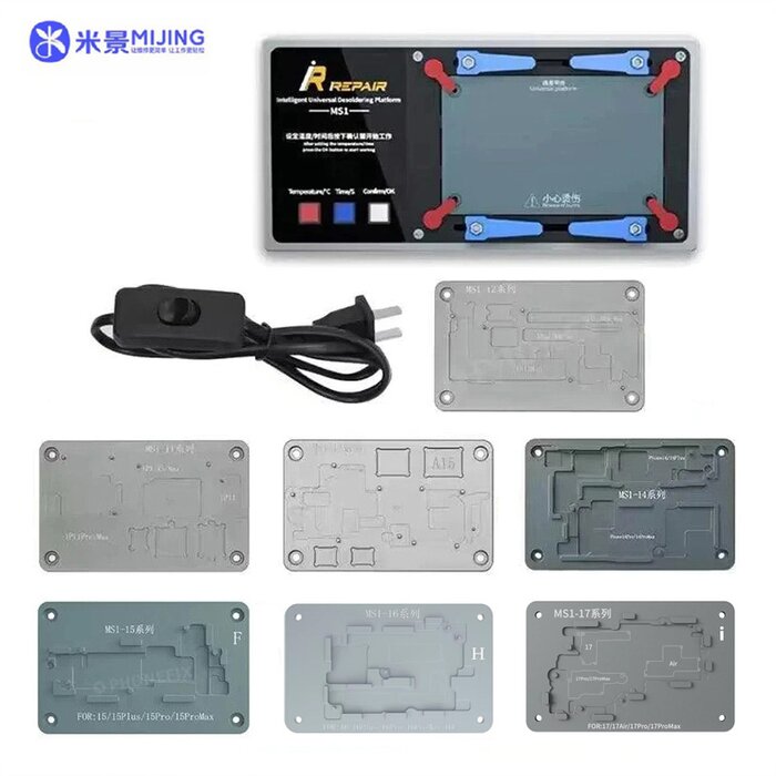 Bộ đế nhiệt tách main iPhone X đến 17 Pro Max MIJING iRepair MS1