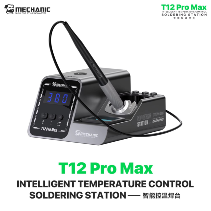 Máy hàn cầm tay MECHANIC T12 PRO MAX. Nhiệt độ 140-450℃, gia nhiệt nhanh giữ nhiệt độ ổn định 160W
