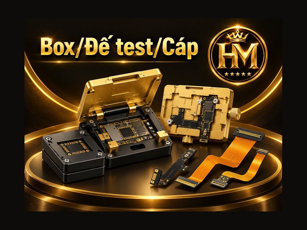 Box, Đế test, Cáp
