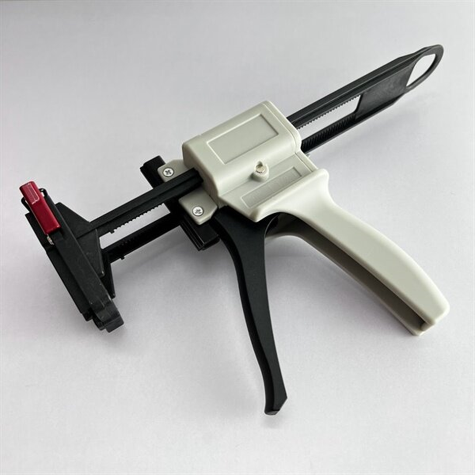 Hình ảnh tổng thể súng bắn keo tuýp với kích thước 287mm, tay cầm thoải mái