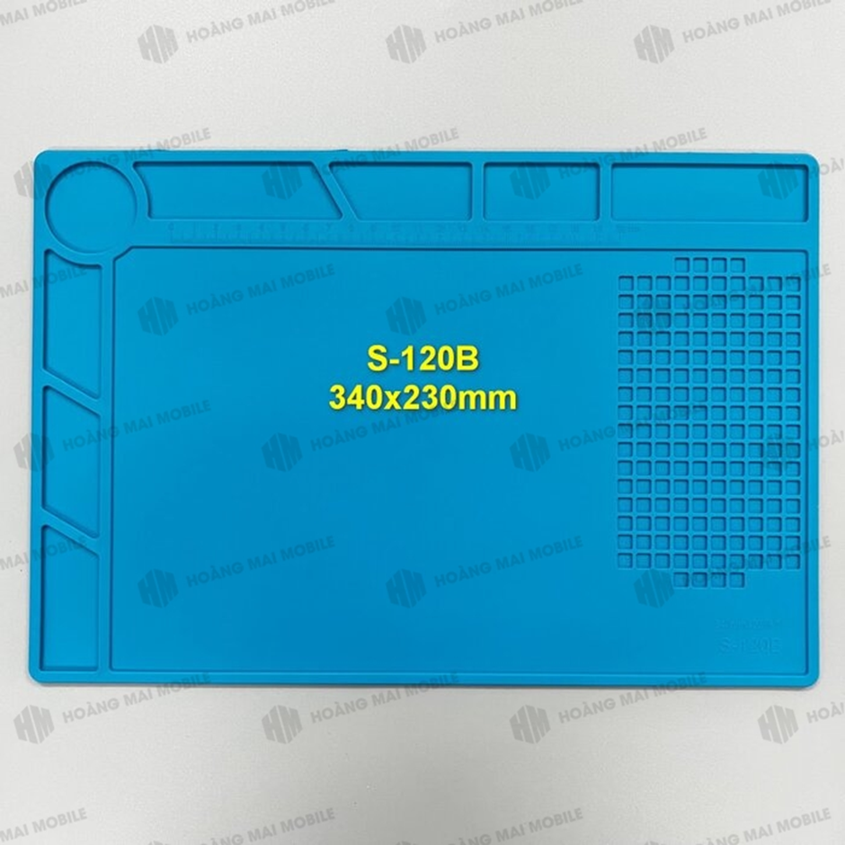 Hình ảnh thực tế thảm cao su chịu nhiệt S-120B với thiết kế nhiều ô chứa