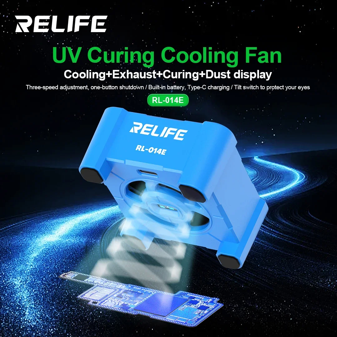 Quạt làm mát UV RELIFE RL-014E, sản phẩm chất lượng cho thợ sửa chữa