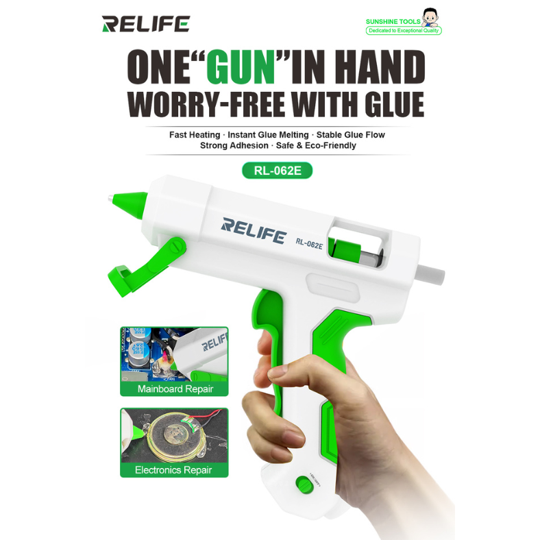 Súng bắn keo nến RELIFE RL-062E, thiết bị sửa chữa điện thoại chuyên nghiệp