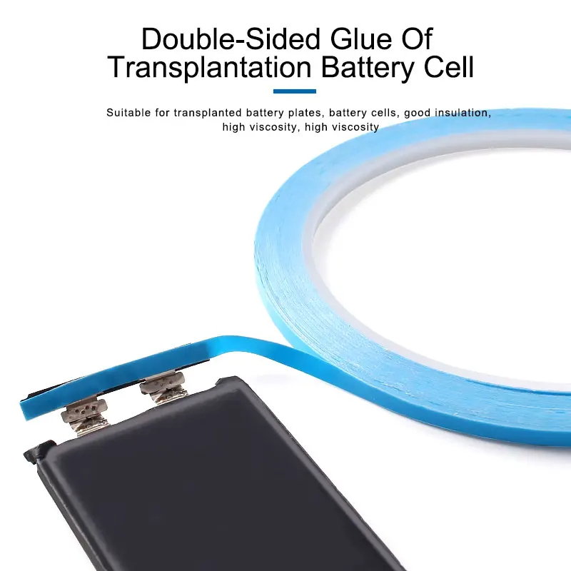 Băng dính dán cell pin, độ dày 0.2mm, chiều dài 10m, chiều rộng 3mm/5mm, keo dính hai mặt