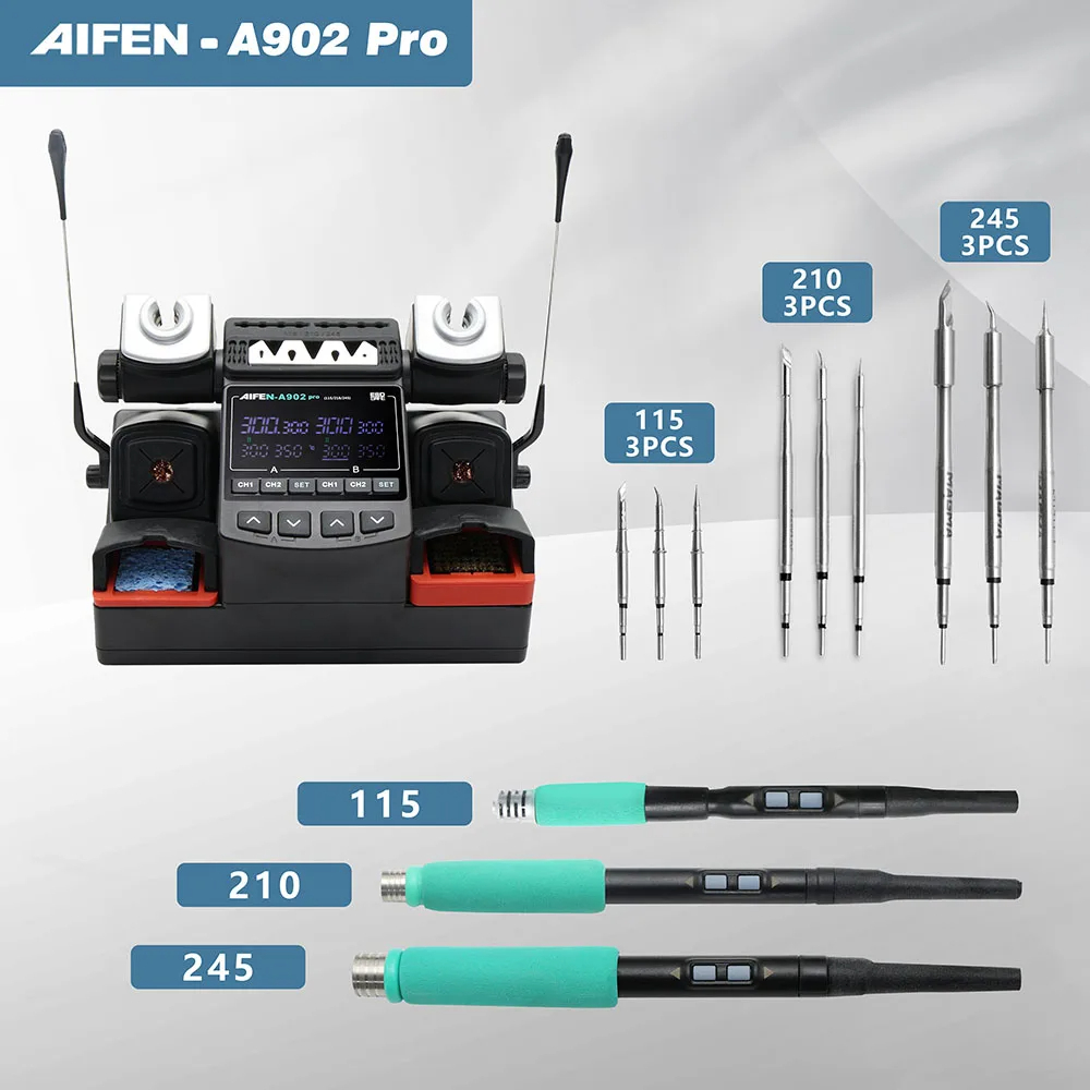  AIFEN A902 với ba tay hàn C115, C210, C245