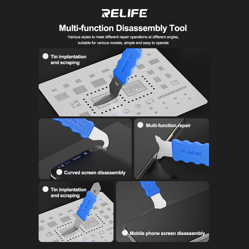 Hướng dẫn sử dụng thanh quệt thiếc RELIFE TD2 - công cụ tháo lắp điện thoại