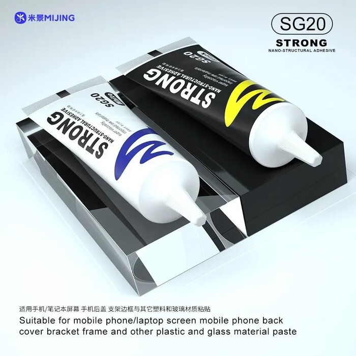 Keo tuýp MIJING STRONG SG20 - keo nano cấu trúc, dụng cụ sửa chữa điện thoại chất lượng