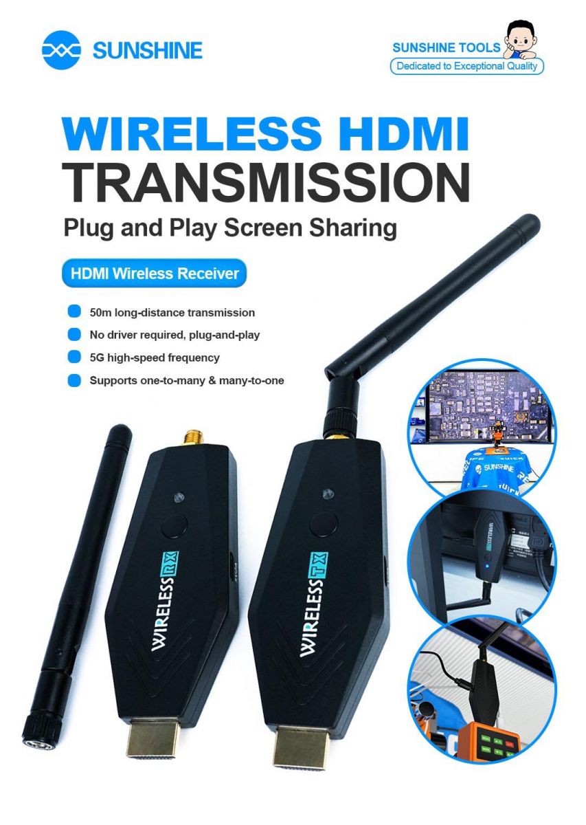 Bộ thu phát tín hiệu HDMI qua Wifi Sunshine, hình ảnh sản phẩm