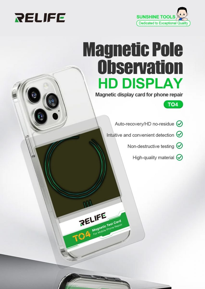 Các ưu điểm nổi bật của Thẻ Kiểm Tra Lưng Điện Thoại RELIFE TO4