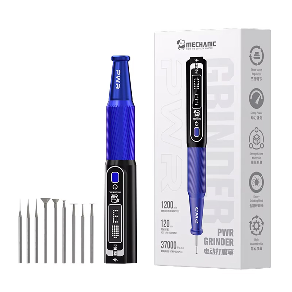 Bộ máy mài Mechanic PWR với thiết kế hiện đại và tinh tế.