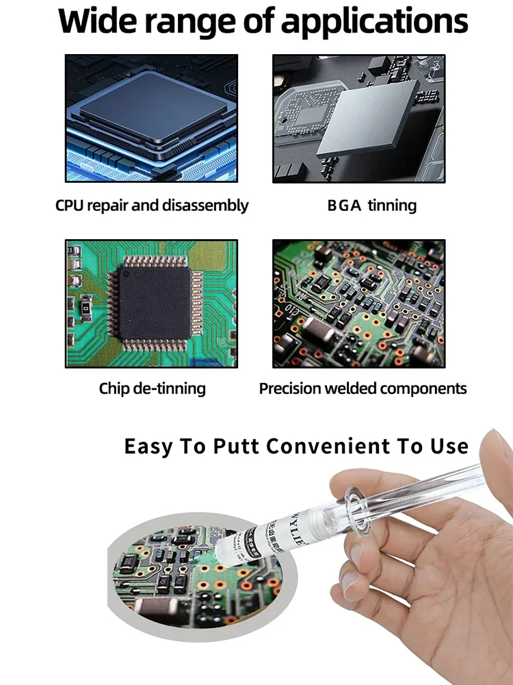 Mỡ hàn WYLIE WL-225A được sử dụng trong nhiều ứng dụng sửa chữa điện thoại