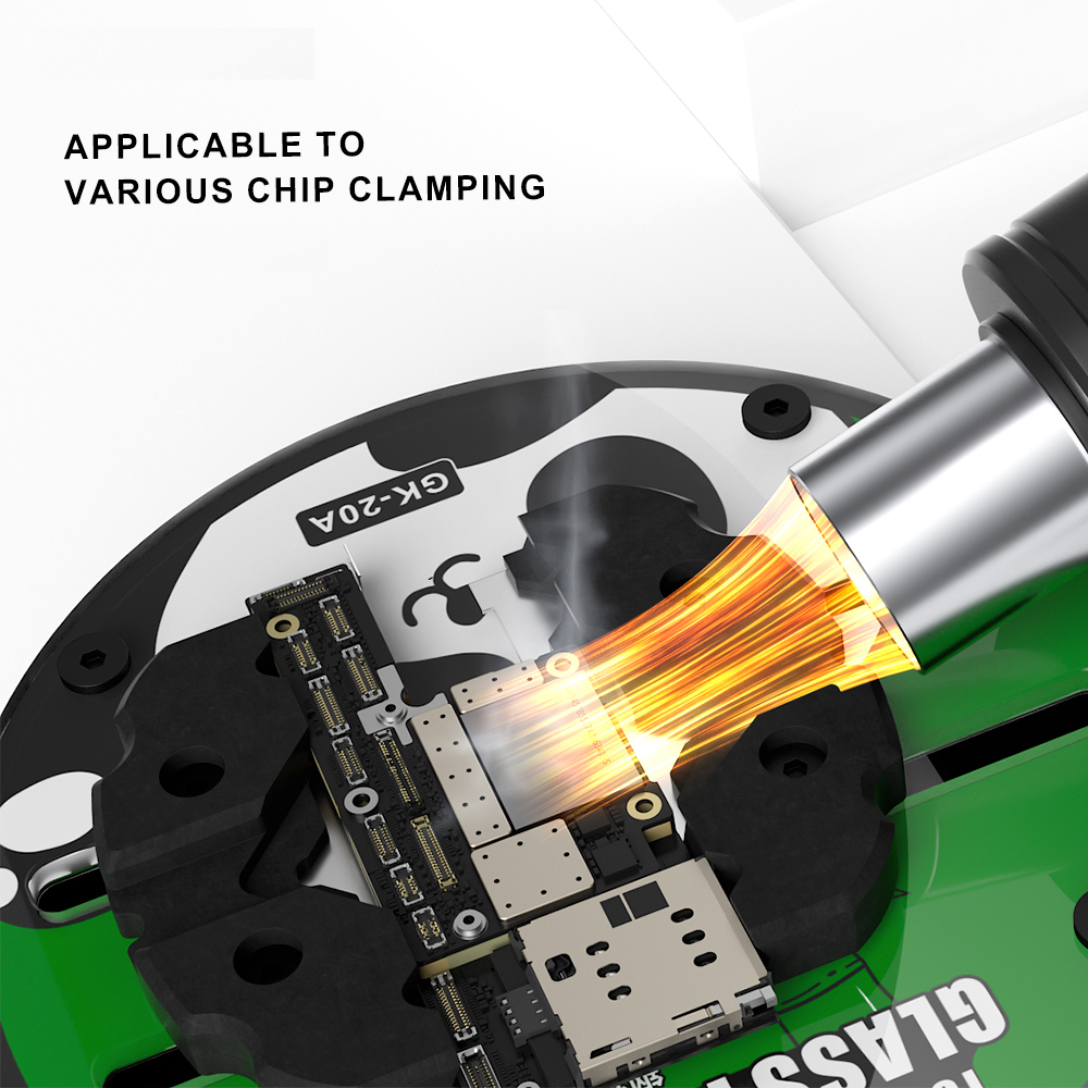 Hình ảnh ứng dụng Kẹp Main MIJING GK20 trong quá trình sửa chữa điện thoại