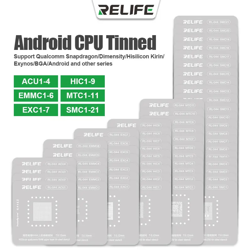 Sản phẩm Bộ vỉ làm chân CPU Android RELIFE RL-044 với thiết kế thông minh và chất lượng bền bỉ.
