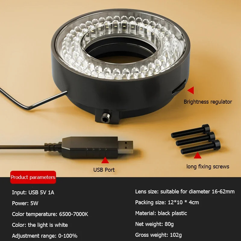 Thông số kỹ thuật của đèn kính hiển vi Wylie 72 bóng LED cho hiệu suất tối ưu.