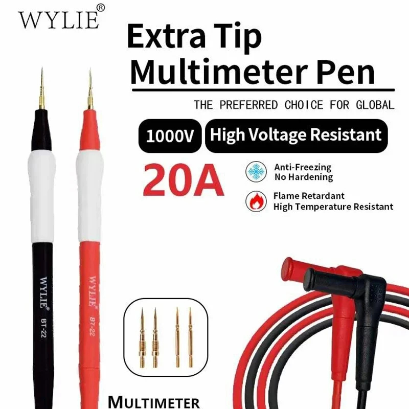 Hình ảnh sản phẩm Que đo đồng hồ WYLIE BT-22, thể hiện đầy đủ thiết kế