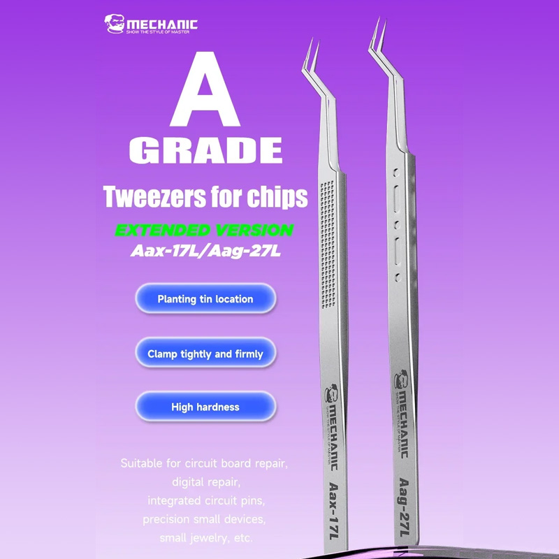 Hình ảnh Panh Nhíp MECHANIC Aax-17L/Aag-27L, sản phẩm chuyên dụng cho thợ sửa chữa điện thoại.