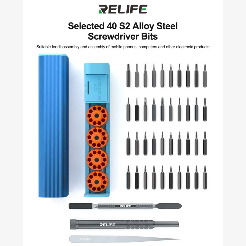 Bộ tô vít đa năng RELIFE RL-5122 (43 in 1) – Dụng cụ sửa chữa chất lượng cho thợ kỹ thuật