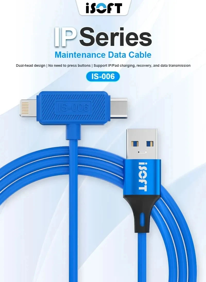 Cáp chạy phần mềm iPhone IS-006, giải pháp tối ưu cho thợ sửa chữa điện thoại.