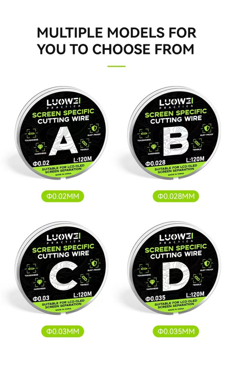 Dây cắt kính LUOWEI siêu mịn tách màn hình LCD OLED điện thoại