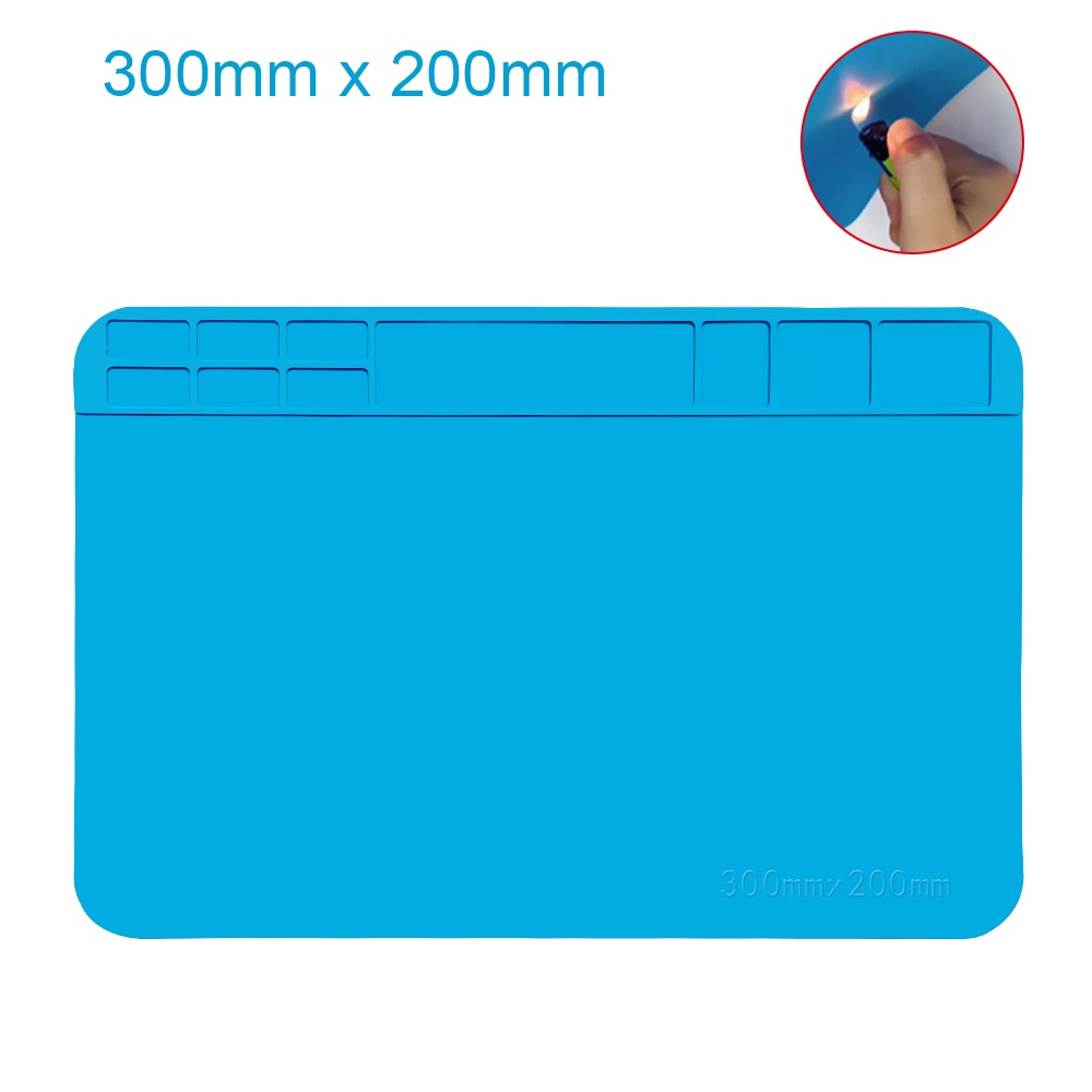 Hình ảnh tổng quan cao su chịu nhiệt mini với ngăn chứa linh kiện và bề mặt chống tĩnh điện.