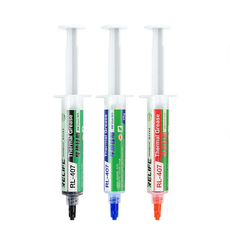 Keo tản nhiệt RELIFE RL-407 20g tuýp đen chuyên dụng cho CPU GPU điện thoại laptop