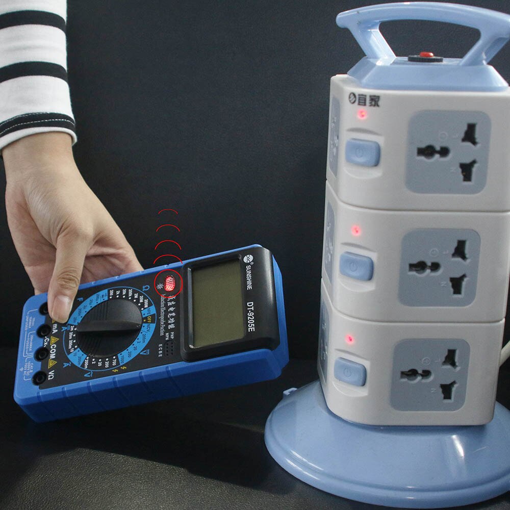 Ưu điểm NCV không tiếp xúc của đồng hồ vạn năng SUNSHINE DT-9205E an toàn cao