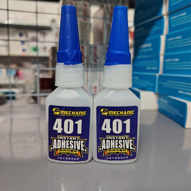 Hình ảnh chai keo 401, lý tưởng cho sửa chữa linh kiện nhỏ.