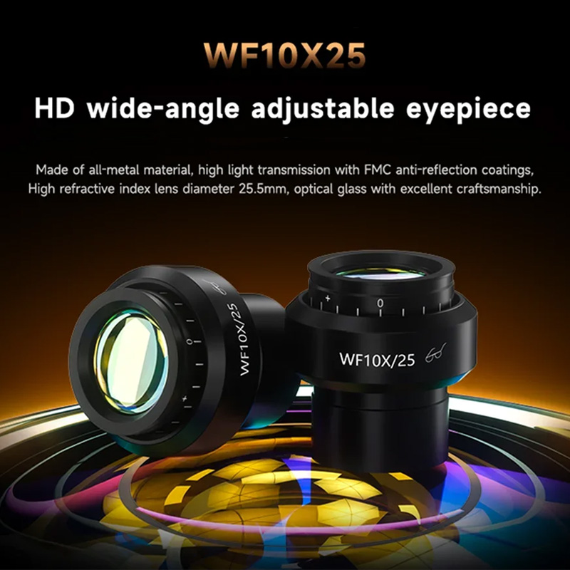 Thị kính WF10X/25mm HD góc rộng cho kính hiển vi MECHANIC Robot 7060T-TG