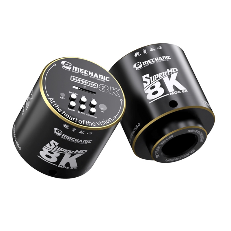 Camera MECHANIC MOS-8K với thiết kế đen vàng cao cấp, chuyên nghiệp