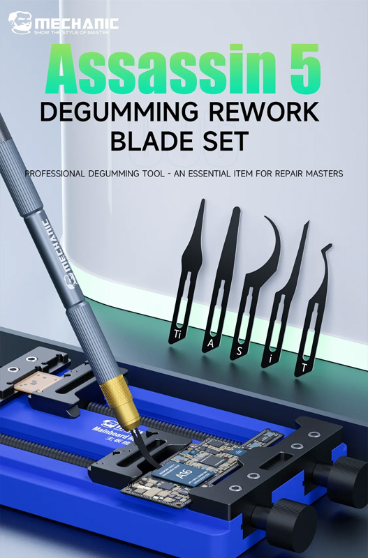 Bộ dao cạo keo MECHANIC Assassin 5 với 5 lưỡi đa dạng model i A Ti T S