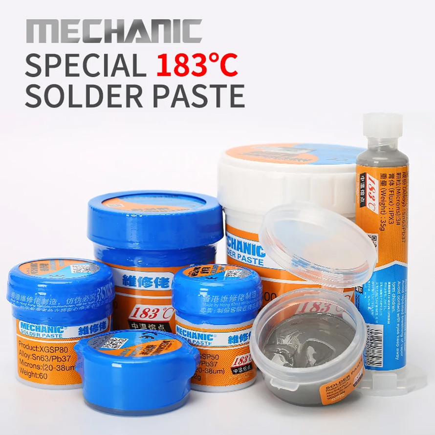 Hũ thiếc hàn MECHANIC XG, hợp kim Sn63/Pb37